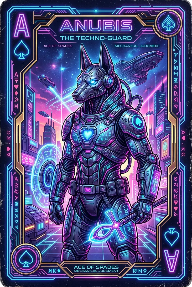 Card Face Anubis